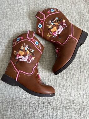 Spirit Riding Free Toddler Girl Cowboy Boots Size 11 - DreamWorks Wild & Free